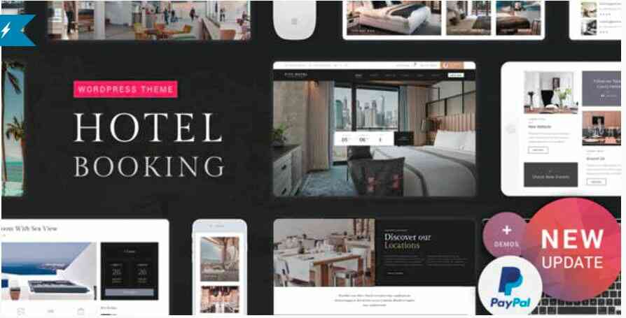 Hotel-Booking-GPl-Theme.jpg Hotel Booking Theme GPL - Image 1