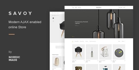Savoy-Minimalist-AJAX-WooCommerce-Theme-GPL.jpg Savoy Theme GPL - Image 1